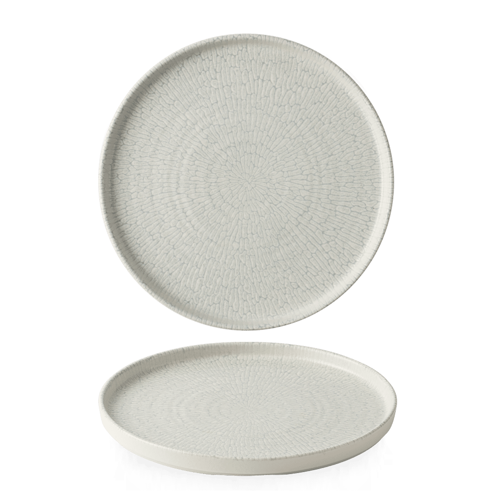 Delta Grey Walled Plate 10 1/4" Box 6