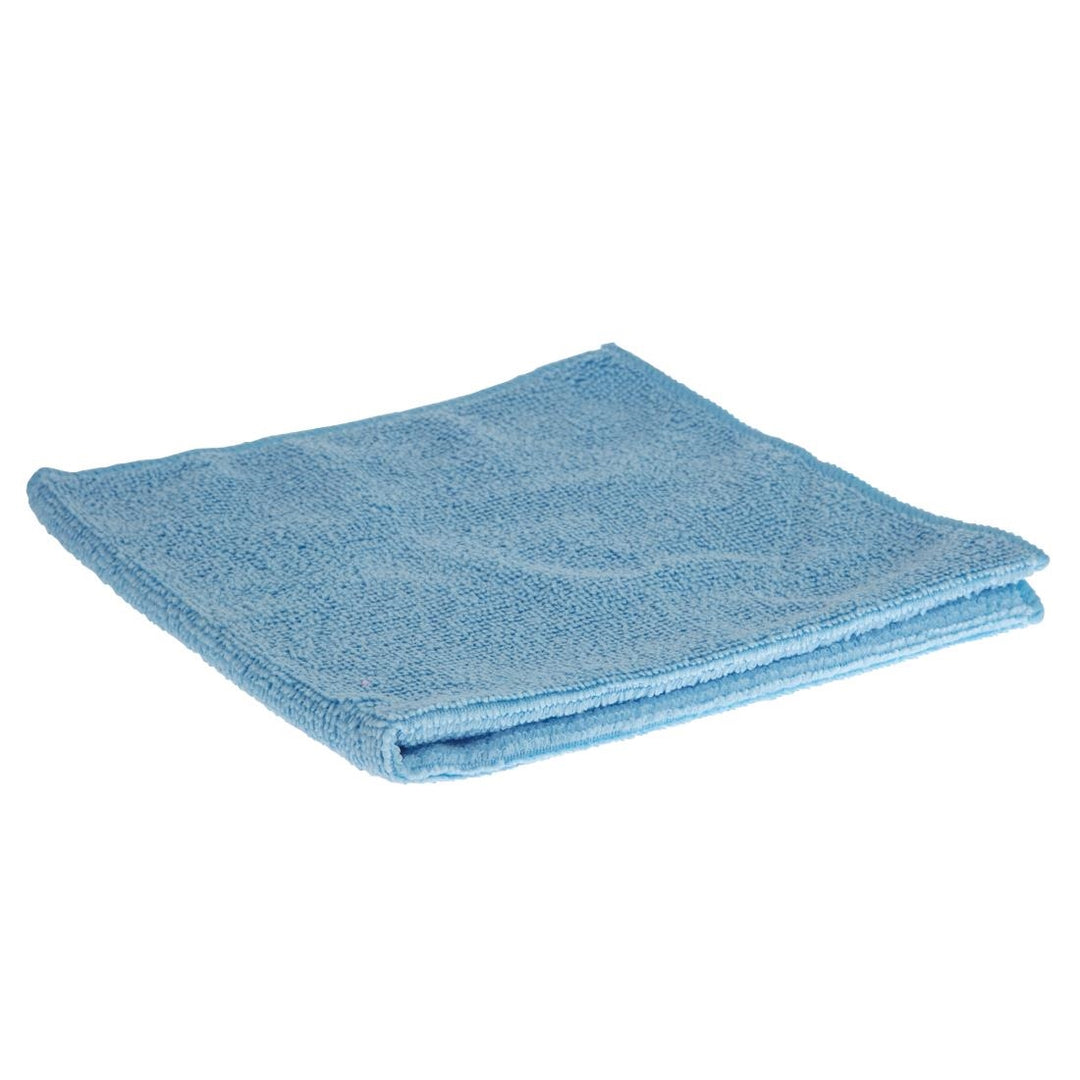 Jantex Microfibre Cloths Blue 400x400mm (Pack 5)