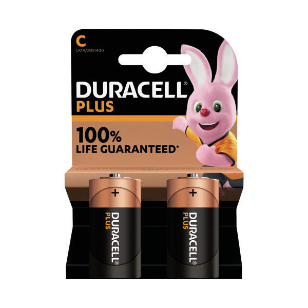 DuracellPlus C Batteries (Pack of 2)
