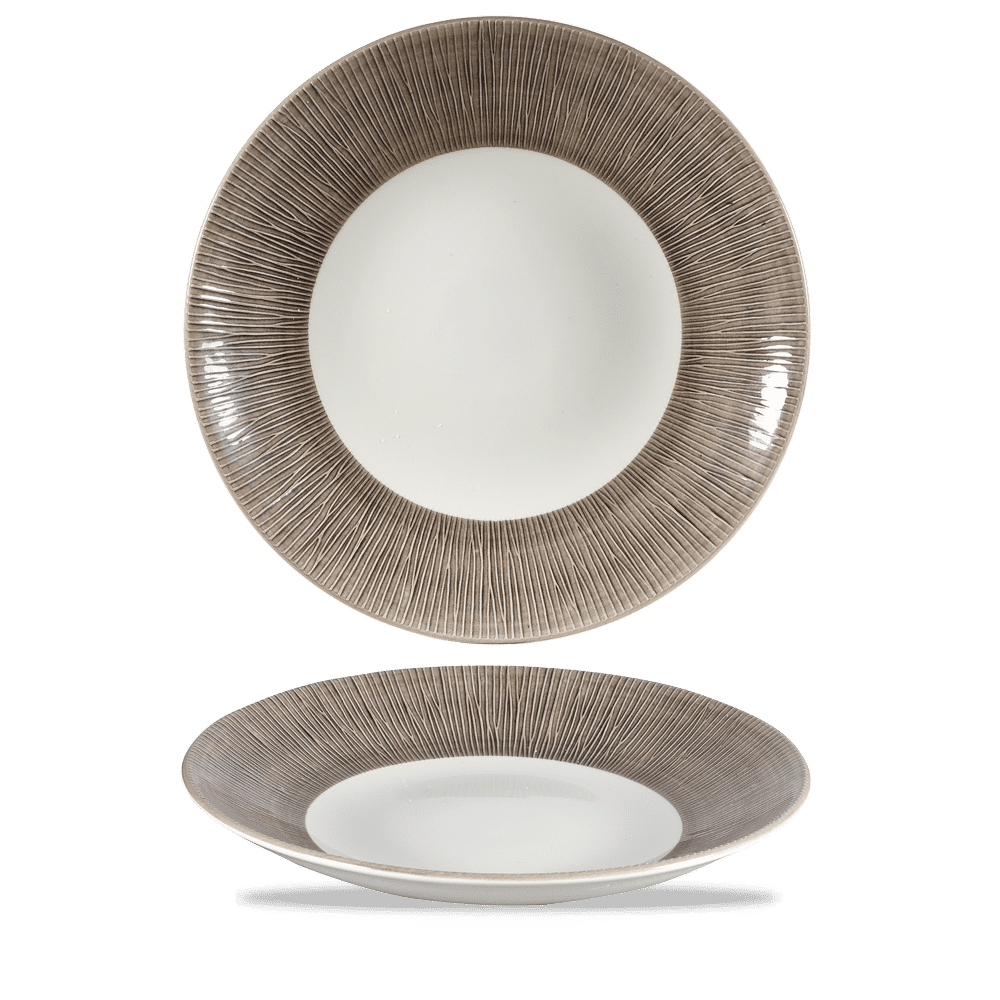 Bamboo Spinwash Dusk  Deep Coupe Plate 10 5/8" Box 12