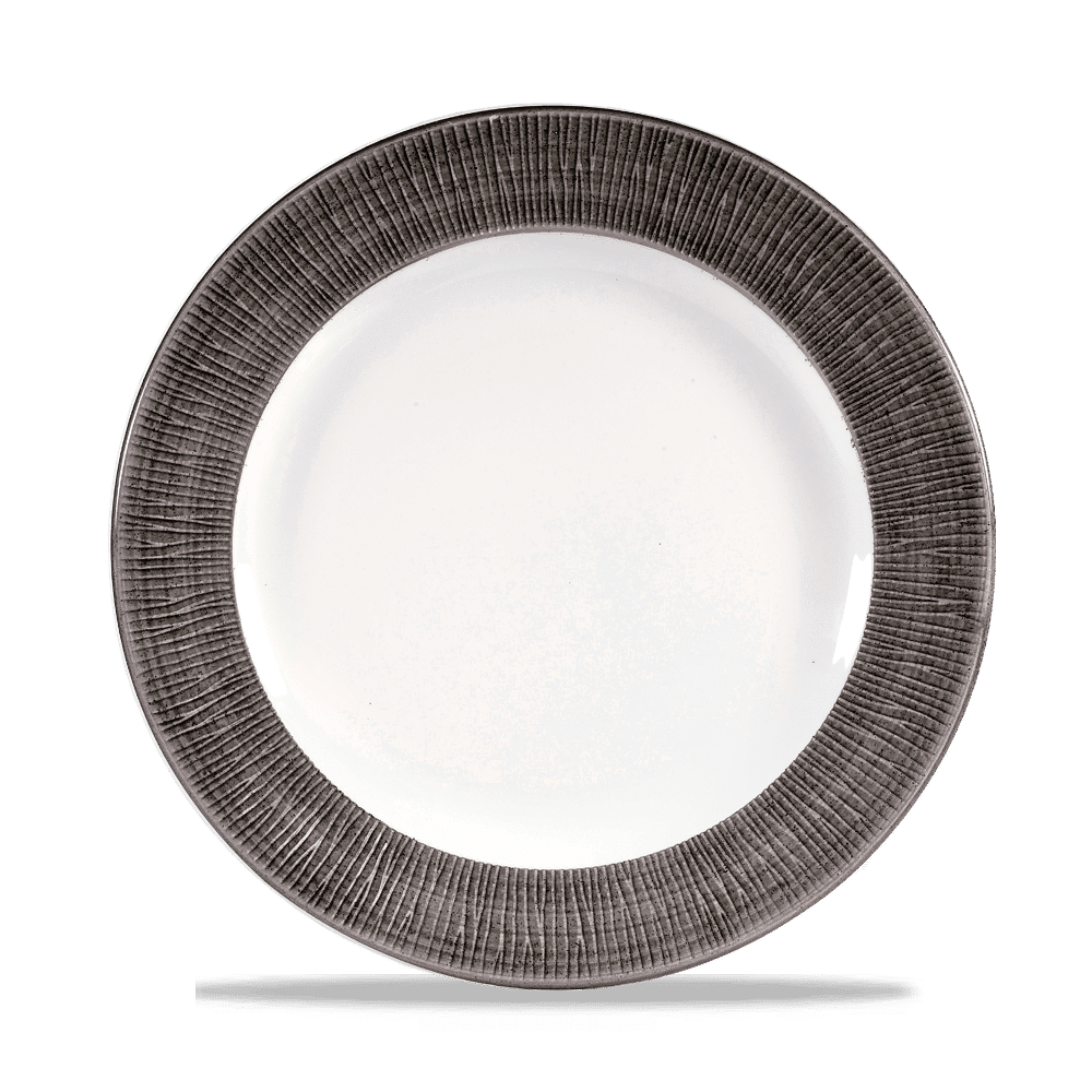 Bamboo Spinwash Dusk  Footed Plate  27.6Cm Box 12