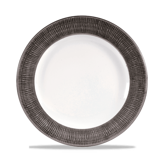 Bamboo Spinwash Dusk Footed Plate 27.6Cm Box of 12 (3-5 Working Days Delivery)
