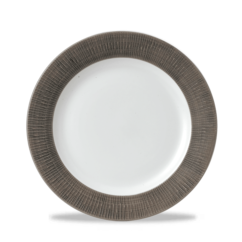 Bamboo Spinwash Dusk  Footed Plate 9 1/8" Box 12