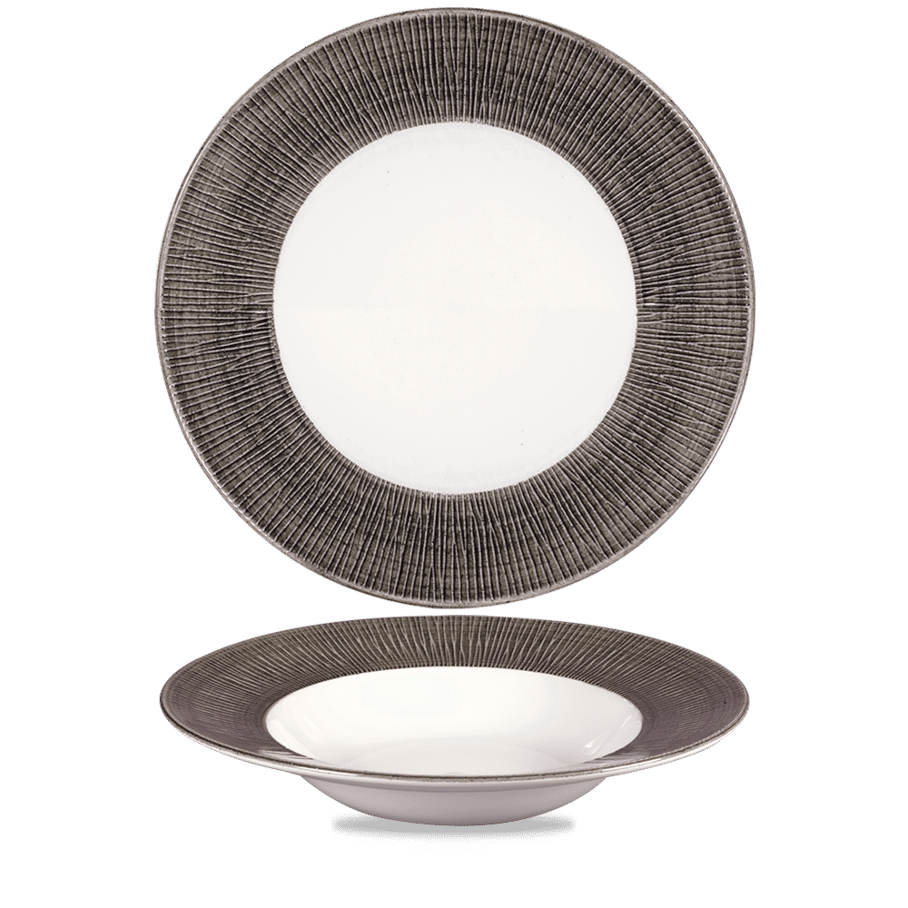 Bamboo Spinwash Dusk  Wide Rim Bowl  28Cm Box 12