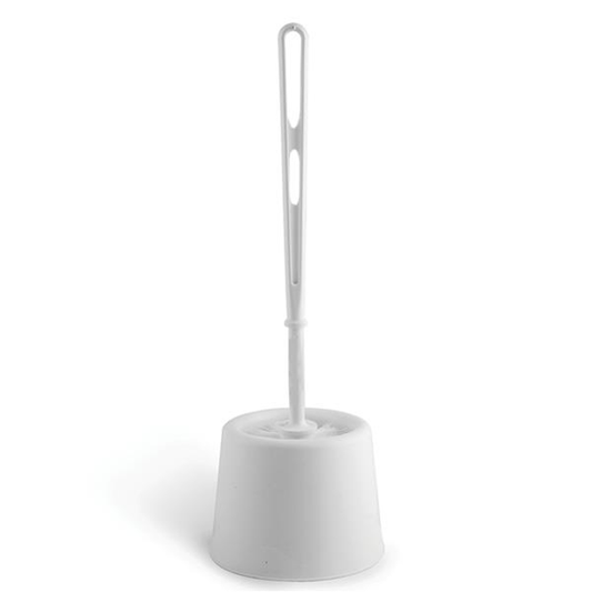 Plastic Toilet Sanitary Brush & Holder 17.3inch / 44cm