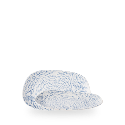 CASCADE INDIGO OPAL ORGANIC OBLONG PLATE 22X13CM Box of 12 (3-5 Working Days Delivery)