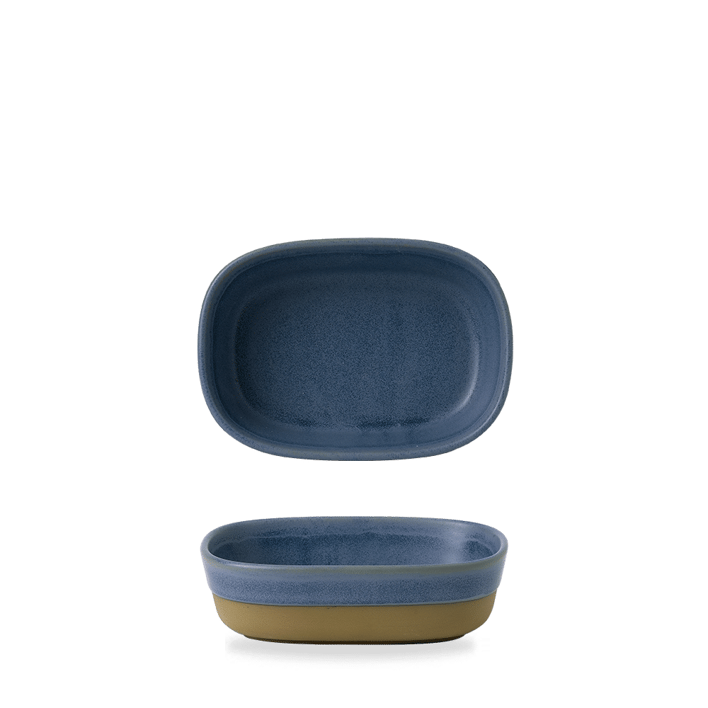 Emerge Oslo Blue  Dish 17X12X5Cm Box 6