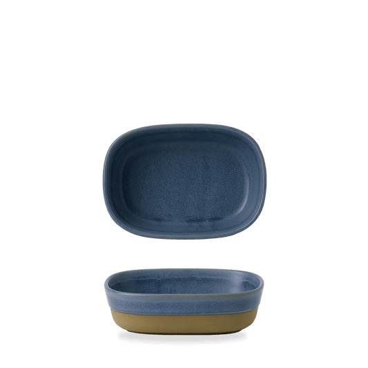 Emerge Oslo Blue Dish 17X12X5Cm Box of 6 (3-5 Working Days Delivery)