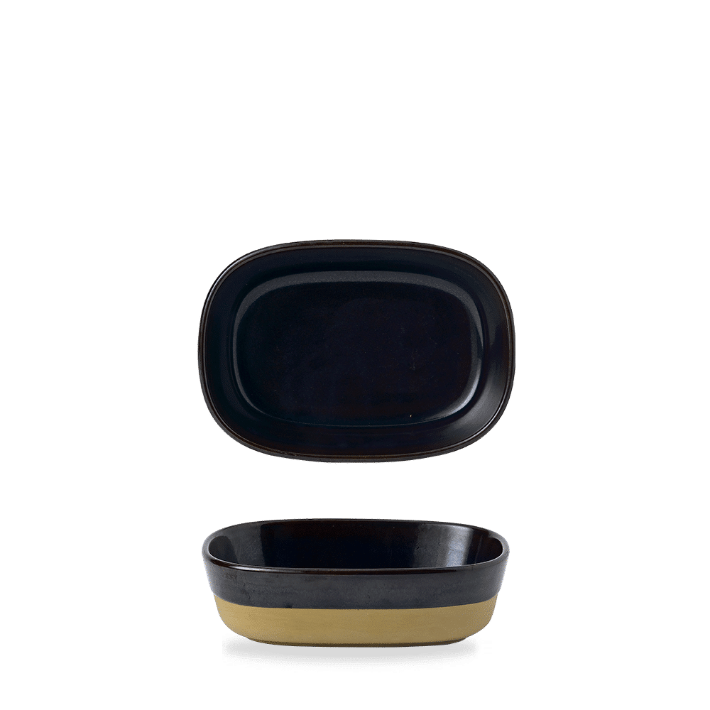 Emerge Cinnamon Brown  Dish 17X12X5Cm Box 6