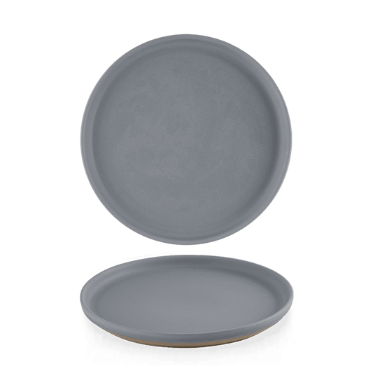 Emerge Seattle Grey Walled Plate 8 1/4" Box of 6 (3-5 Working Days Delivery)