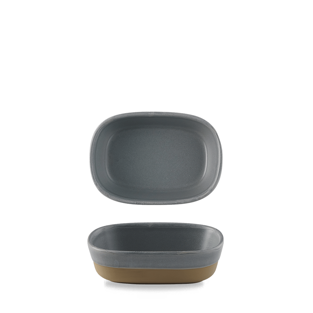 Emerge Seattle Grey  Dish 17X12X5Cm Box 6