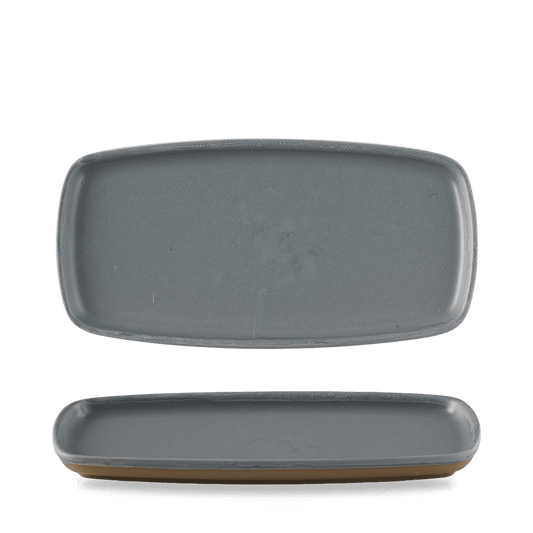 Emerge Seattle Grey Oblong Plate 11 3/4X5 3/4" Box of 6 (3-5 Working Days Delivery)