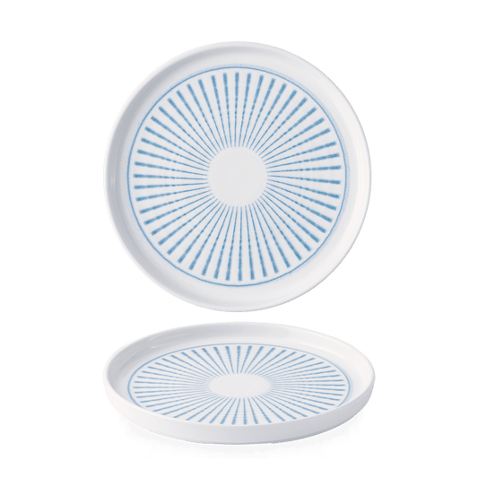 Era Blue Walled Plate 8.25" Box of 6 (3-5 Working Days Delivery)