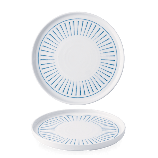 Era Blue Walled Plate 10 2/8" Box of 6 (3-5 Working Days Delivery)