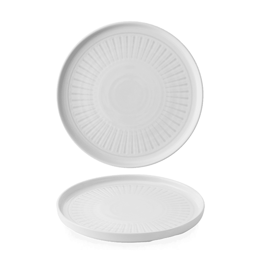 Era Grey Walled Plate 8.25" Box of 6 (3-5 Working Days Delivery)