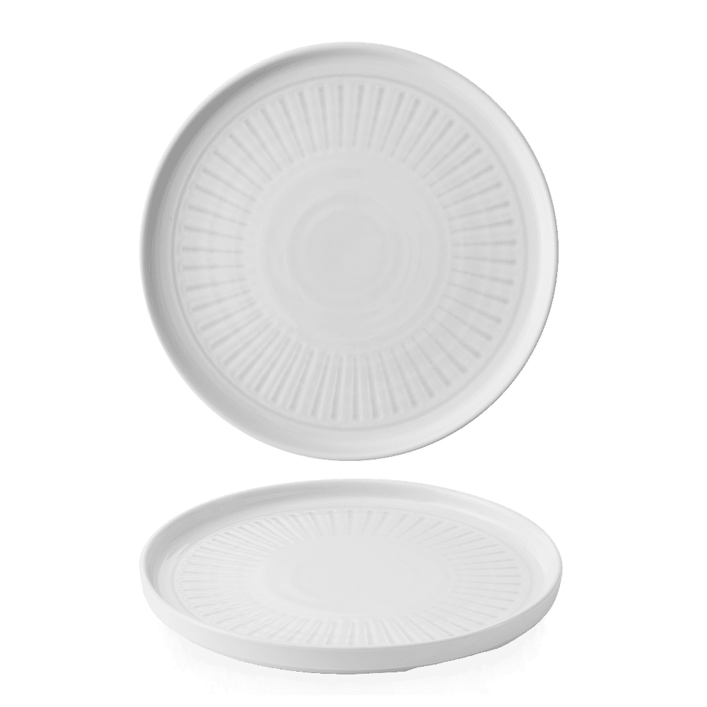 Era Grey  Walled Plate 10 2/8" Box 6