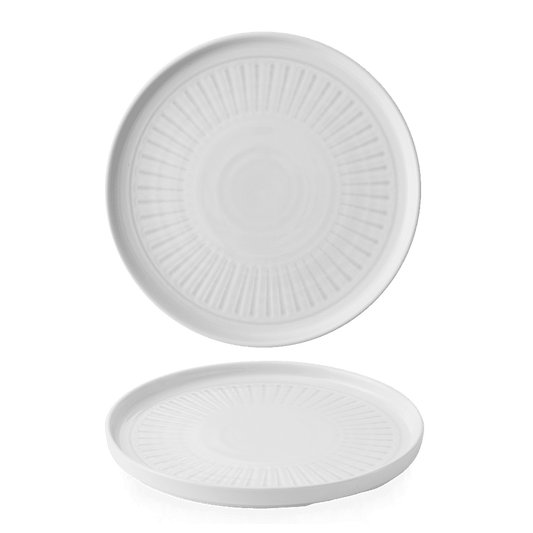 Era Grey Walled Plate 10 2/8" Box of 6 (3-5 Working Days Delivery)