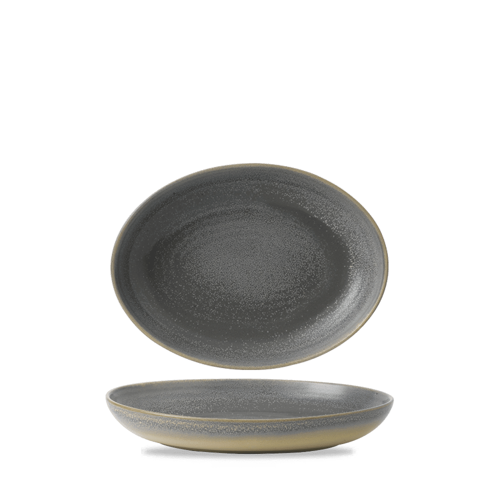 Evo Granite Deep Oval Bowl 10 1/2X7 3/4" Box 6