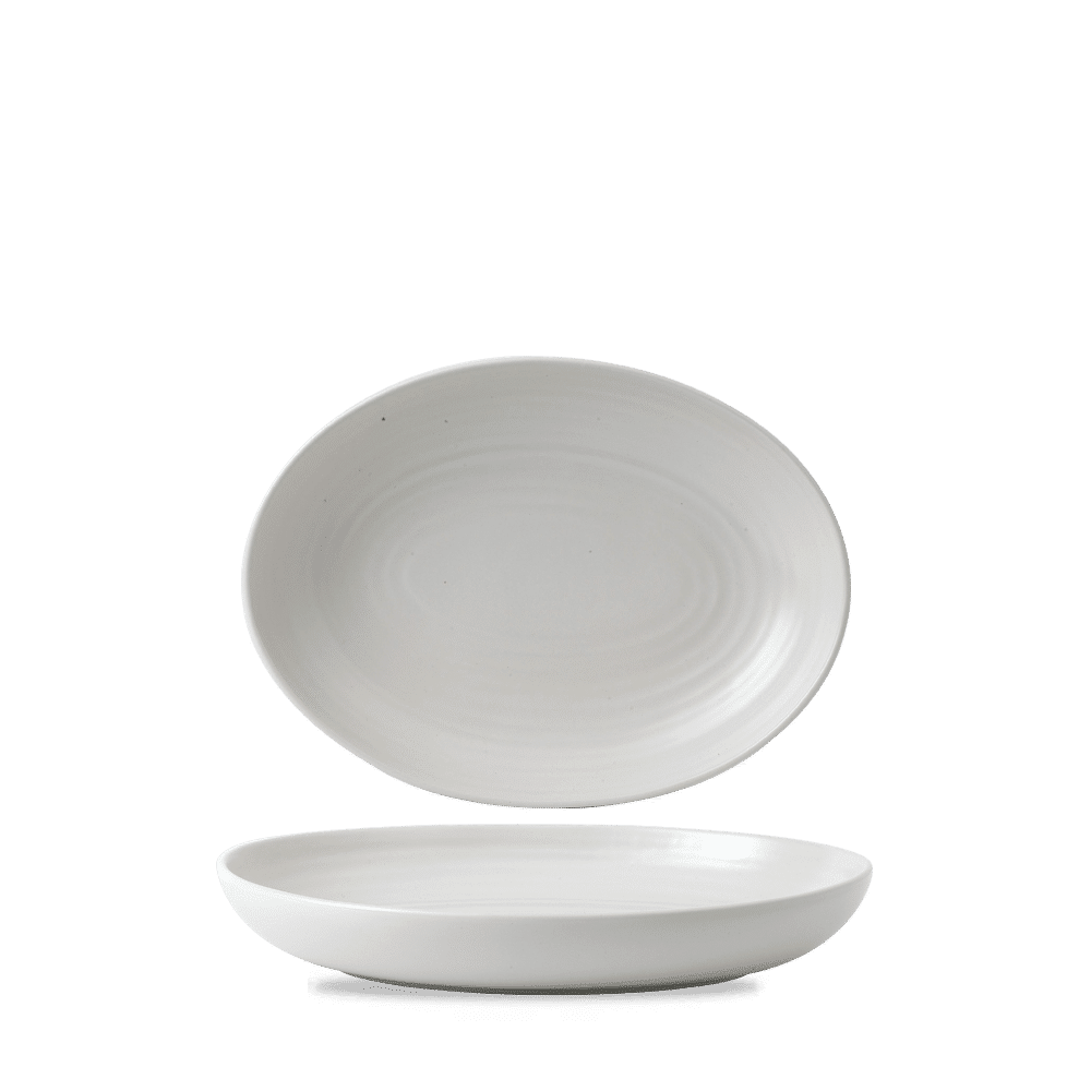 Evo Pearl Deep Oval Bowl 10 1/2X7 3/4" Box 6