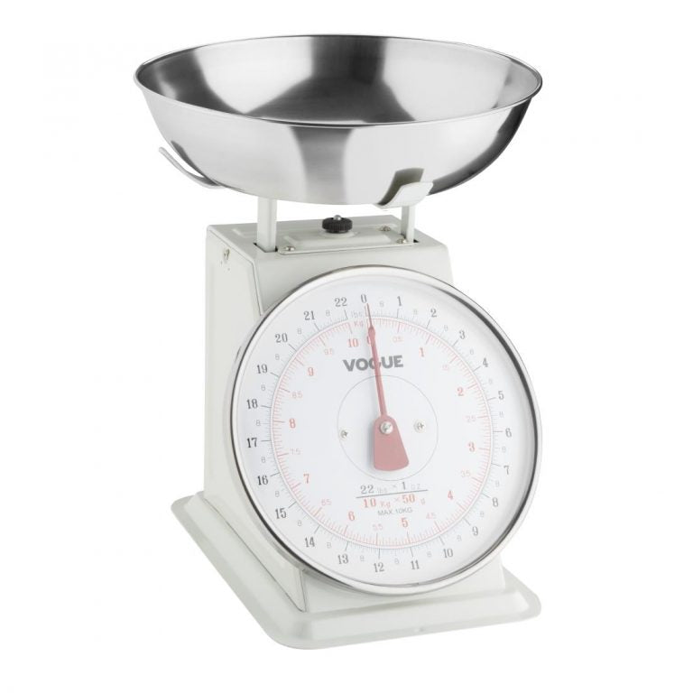 Vogue Heavy Duty Kitchen Scale 10kg - Capacity: 22lbs. Easy to read dial