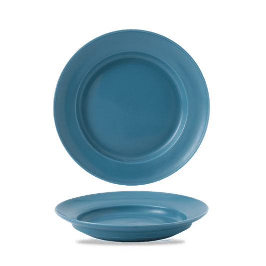 Blue Glaze Dinner Plate Footed 10 1/4" Box of 6 (3-5 Working Days Delivery)