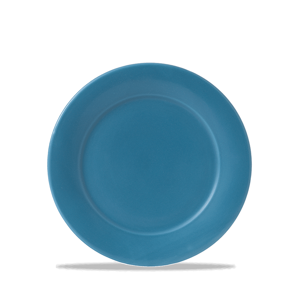 Blue Glaze Mid Rim Plate 8" Box 6