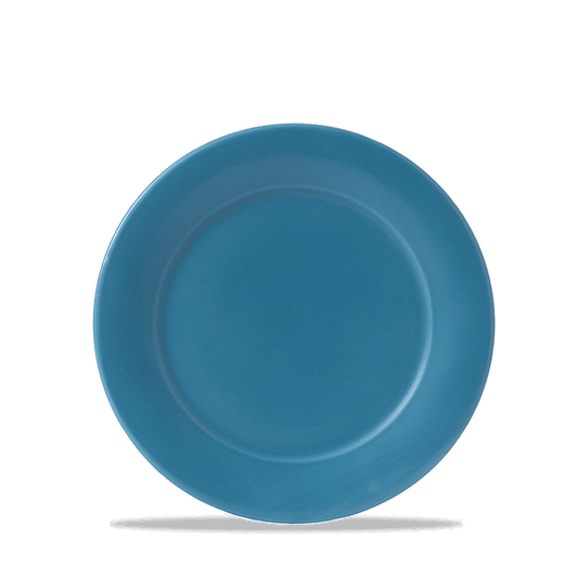 Blue Glaze Mid Rim Plate 8" Box of 6 (3-5 Working Days Delivery)