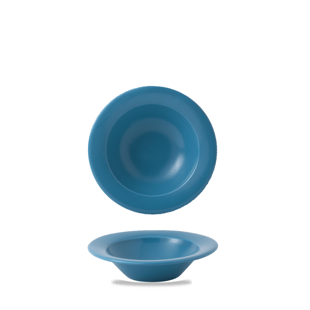 Blue Glaze Mid Rim Bowl 6.5" Box 6