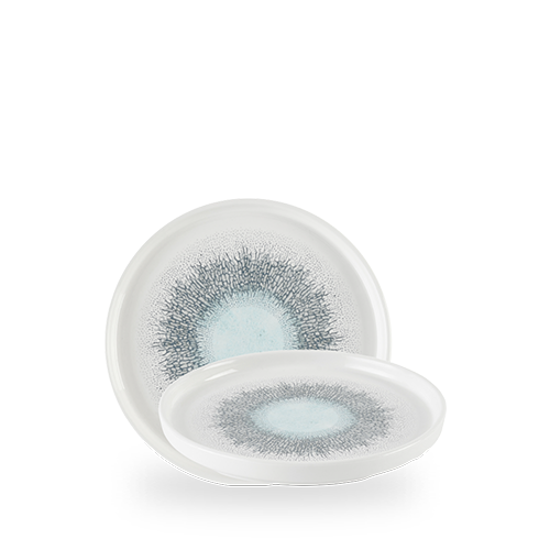 Studio Prints Fusion Blue  Walled Plate 8.25" Box 6