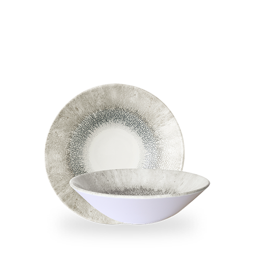 Studio Prints Fusion Grey Evolve Deep Coupe Bowl 8 2/3" Box of 6 (3-5 Working Days Delivery)