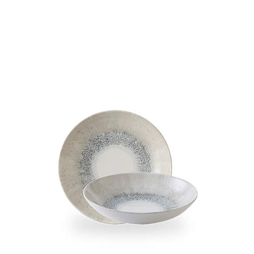 Studio Prints Fusion Grey Evolve Coupe Bowl 7.25" Box of 12 (3-5 Working Days Delivery)