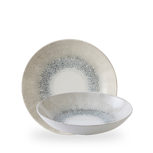 Studio Prints Fusion Grey Evolve Coupe Bowl 9.75" Box of 12 (3-5 Working Days Delivery)