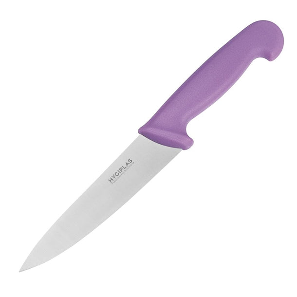 Hygiplas Cooks Knife Purple 16cm - Blade length: 6 1/4". Purple for allergens