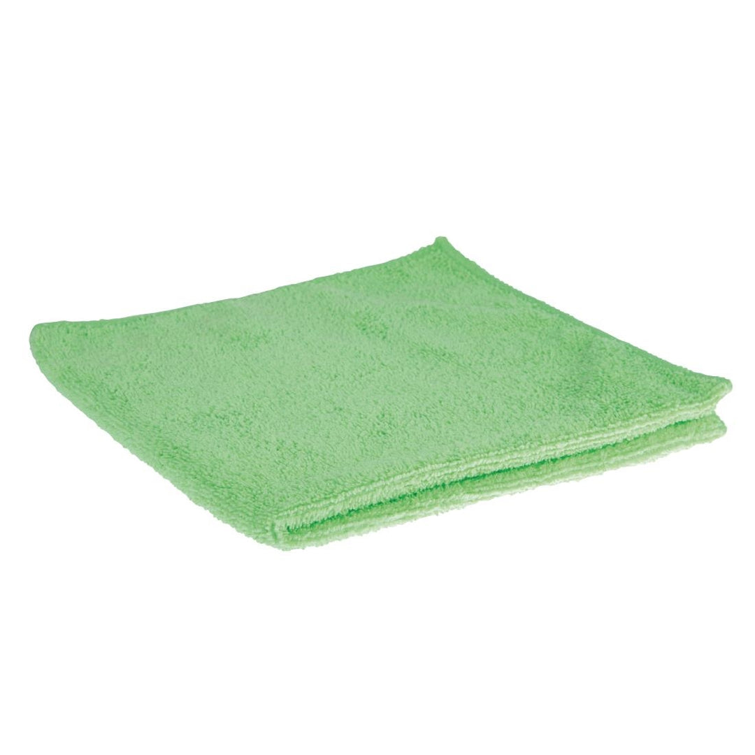 Jantex Microfibre Cloths Green (5 Pack)