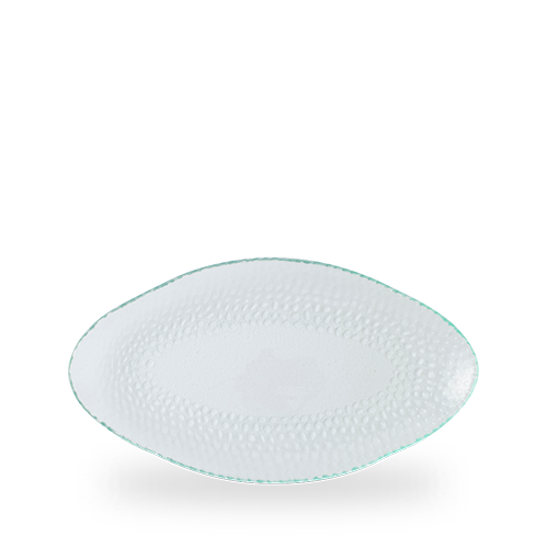Isla Glass Clear Oval Platter 11 3/4X6 3/8" Box of 6 (3-5 Working Days Delivery)