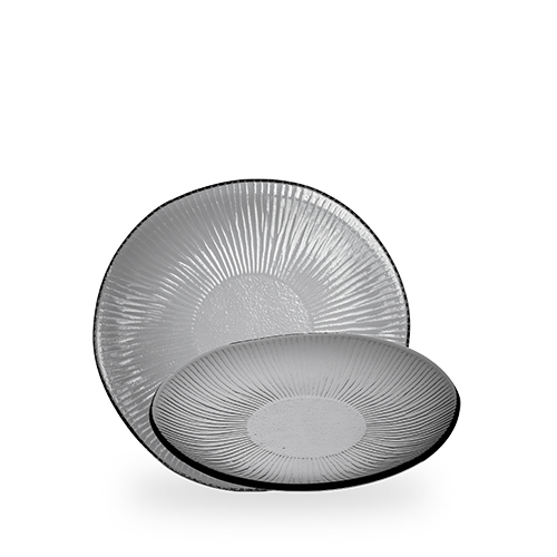 Bamboo Organic Glass Plate 8 7/8" Box of 6 (3-5 Working Days Delivery)