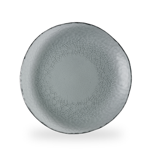 Viana Glass Dusk Organic Plate 11 5/8" Box of 6 (3-5 Working Days Delivery)