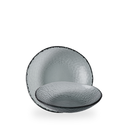 Viana Glass Dusk Organic Bowl 8 1/4" Box of 6 (3-5 Working Days Delivery)