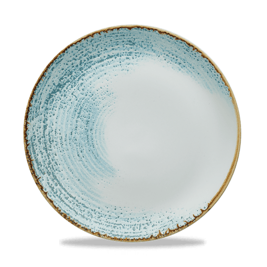 Homespun Accents Aquamarine Evolve Coupe Plate 10.25" Box of 12 (3-5 Working Days Delivery)