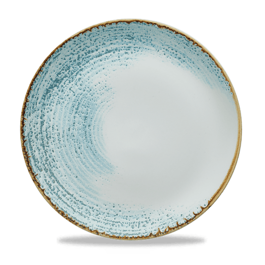Homespun Accents Aquamarine Evolve Coupe Plate 11.25" Box of 12 (3-5 Working Days Delivery)