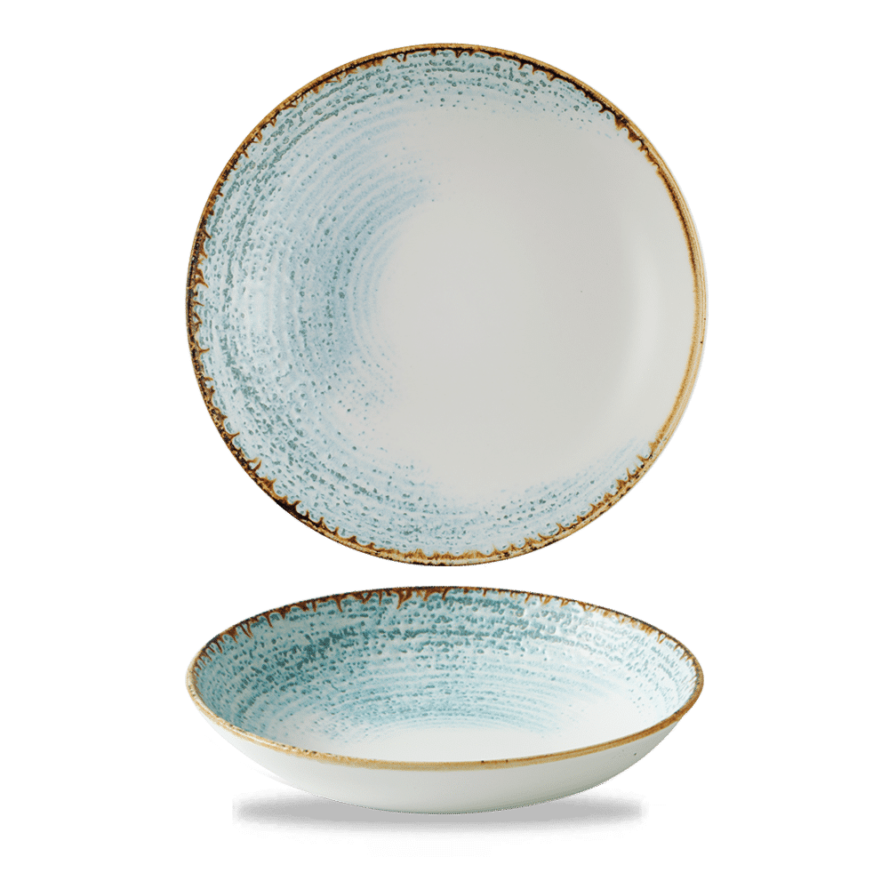 Homespun Accents Aquamarine  Coupe Bowl 7.25" Box 12