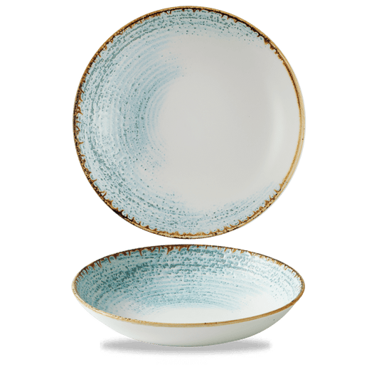 Homespun Accents Aquamarine Evolve Coupe Bowl 9.75" Box of 12 (3-5 Working Days Delivery)