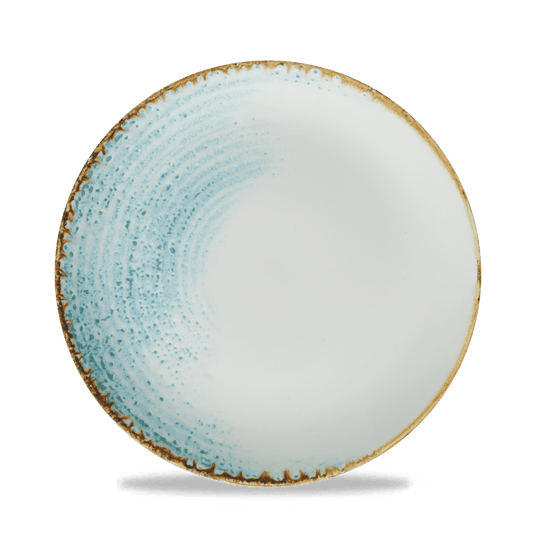 Homespun Accents Aquamarine Evolve Coupe Plate 8.67" Box of 12 (3-5 Working Days Delivery)