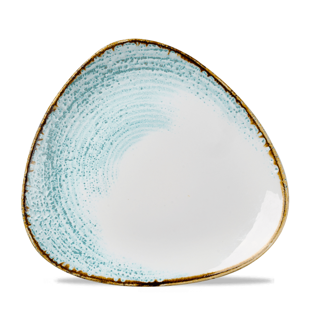 Homespun Accents Aquamarine Lotus Plate 11 1/4" Box 12