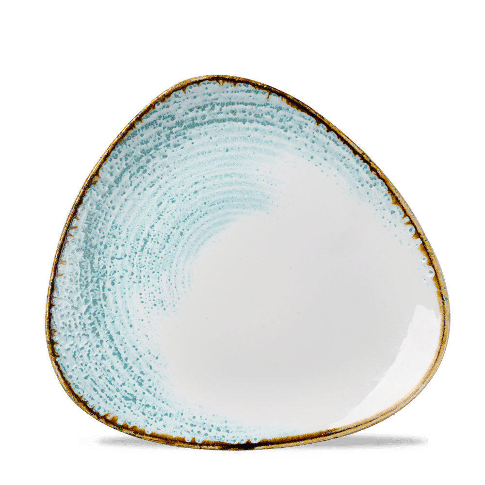 Homespun Accents Aquamarine Lotus Plate 9 5/8" Box 12
