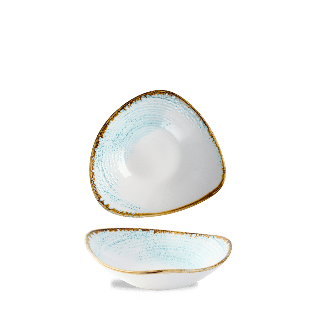 Homespun Accents Aquamarine Lotus Bowl 7" Box 12