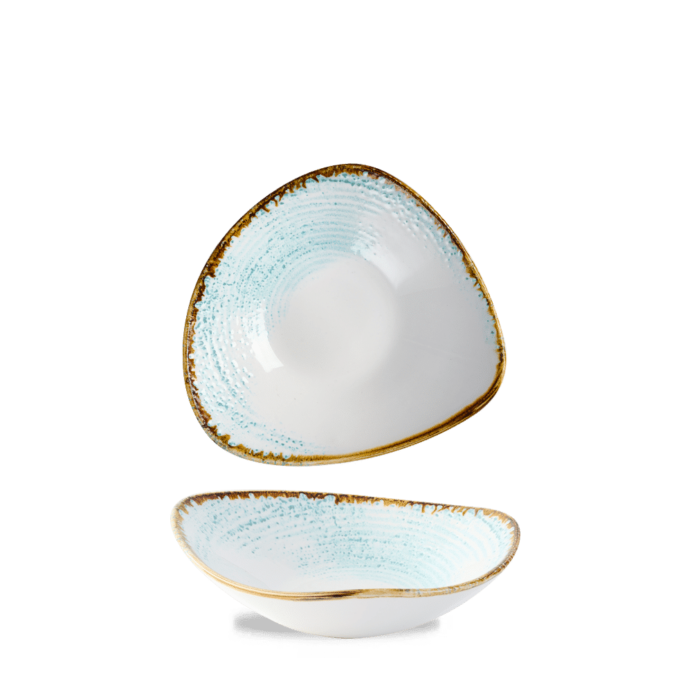 Homespun Accents Aquamarine Lotus Bowl 9" Box 12