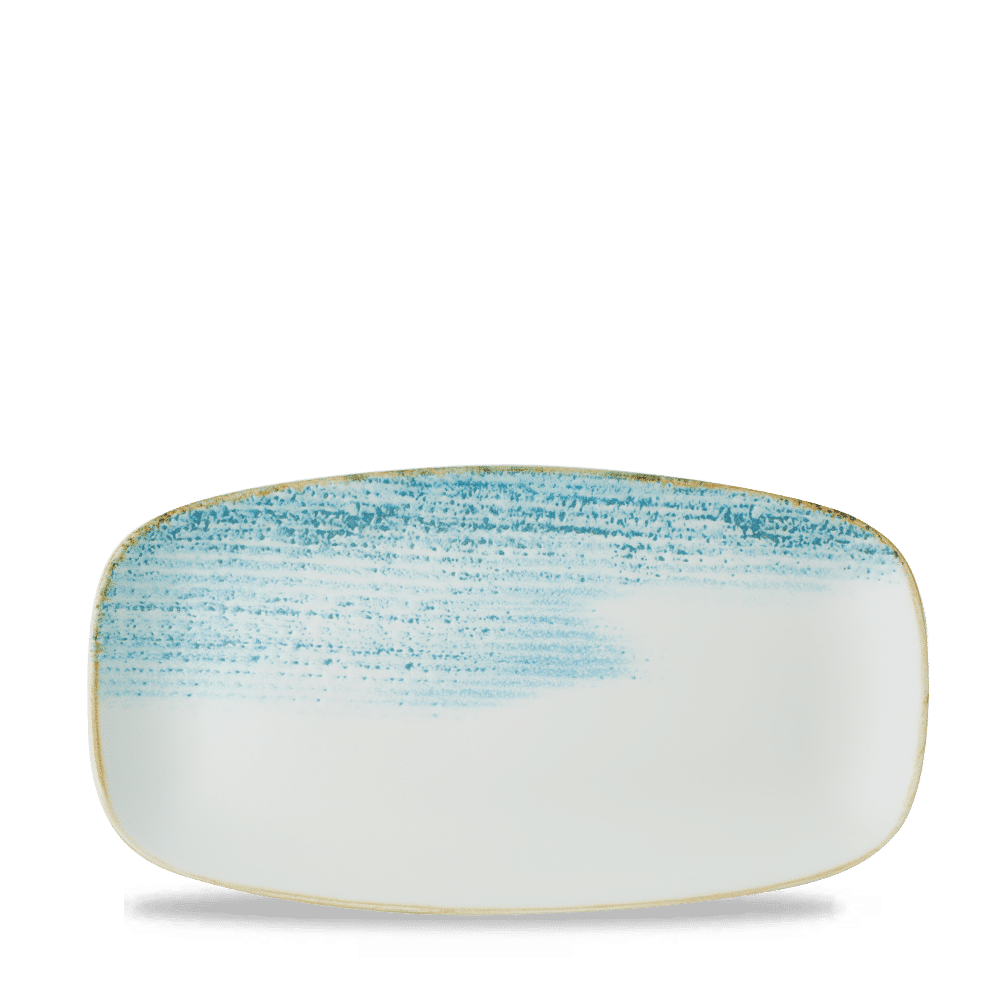 Homespun Accents Aquamarine  Chefs Oblong Plate 11 3/4X6" Box 12