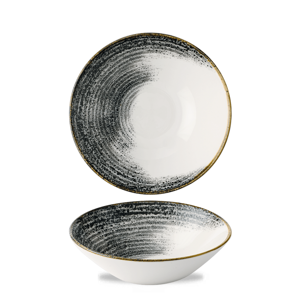 Homespun Accents Black Evolve Deep Bowl 7 3/4" Box 6