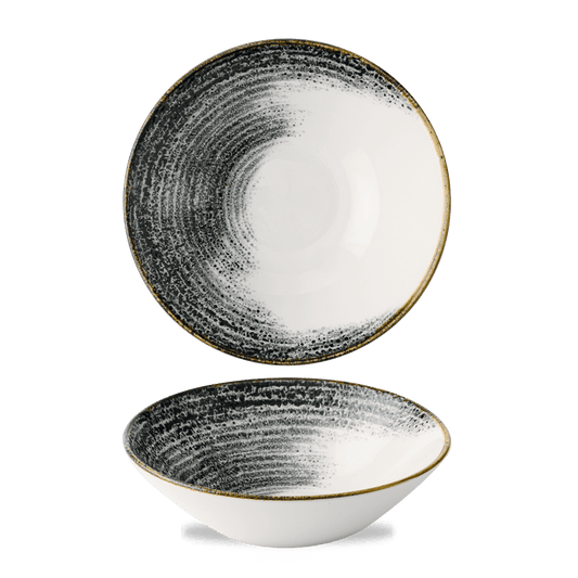 Homespun Accents Black Evolve Deep Bowl 8 3/4" Box of 6 (3-5 Working Days Delivery)